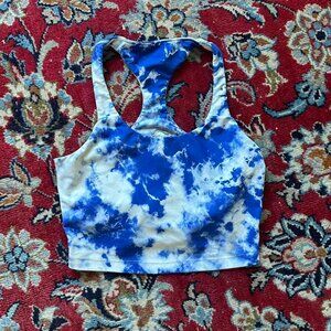 Aqua Tie Dye Workout Tank